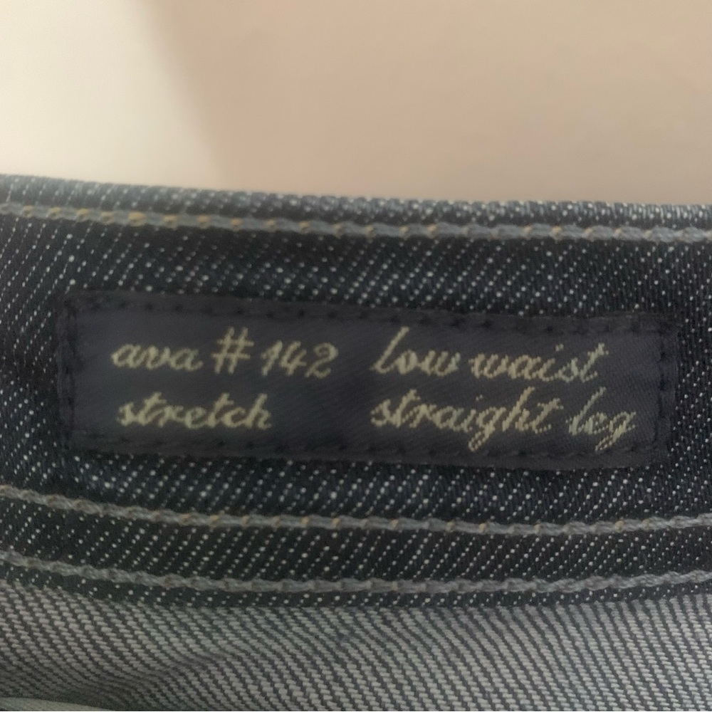 CITIZENS OF HUMANITY Ava Low Rise Straight Dark Denim Jeans With Stretch Size 28 - Picture 2 of 15